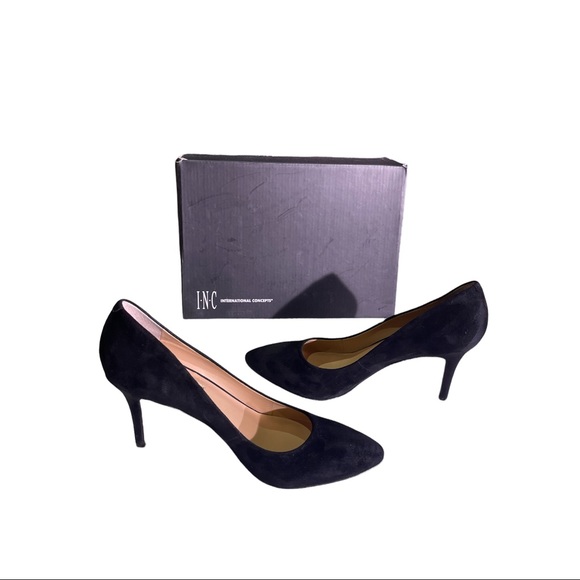 Black INC pumps 8.5 used once only with box - Picture 2 of 5